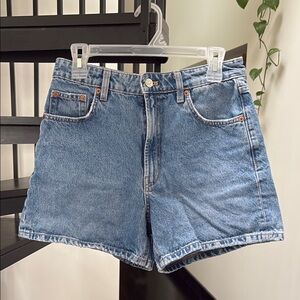 Zara Blue Jean Shorts High-Waisted